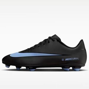 Nike Mercurial Men's Black/Light Blue Soccer Cleats